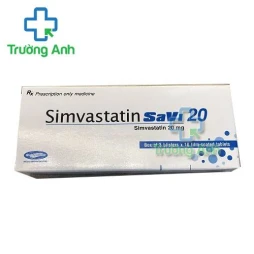 Thuốc Simvastatin Savi 20Mg - Hộp 3 vỉ x 10 viên