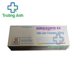 Thuốc Sunsizopin 25 Mg - Hộp 3 vỉ x 10 viên, 5 vỉ x 10 viên, 10 vỉ x 10 viên (vỉ nhôm-nhôm); Chai 30 viên, 60 viên, 100 viên (chai nhựa HDPE)  quycachHộp 3 vỉ x 10 viên