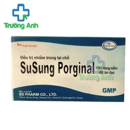 Thuốc Susung Porginal - Hộp 2 vỉ x 6 viên nang mềm đặt âm đạo