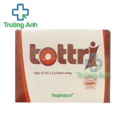 Thuốc Tottri Traphaco - Hộp 15 túi, 20 túi x 5 gam viên hoàn cứng