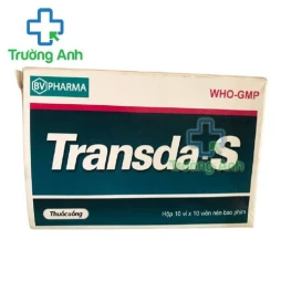 Thuốc Transda-S Bvpharma - Hộp 10 vỉ x 10 viên nén bao phim