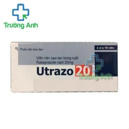 Thuốc Utrazo 20Mg - Hộp 3 vỉ x 10 viên.