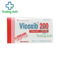 Thuốc Vicoxib 200 Mg - Hộp 3 vỉ x 10 viên nang