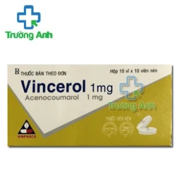 Thuốc Vincerol 1Mg - Hộp 10 vỉ x 10 viên