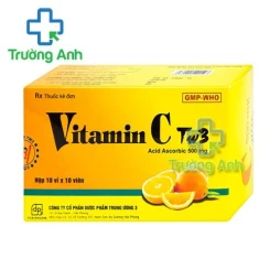 Thuốc Vitamin C Tw3 -   Hộp 10 vỉ x 10 viên.
