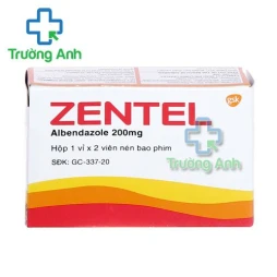 Thuốc Zentel 200Mg -  Hộp 1 vỉ 2 viên