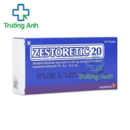 Thuốc Zestoretic 20Mg -  Hộp 2 vỉ x 14 viên  Nhà sản xuất: AstraZeneca UK., Ltd &#8211; ANH  Mã sản Phẩm: PC1008  Chú ý: Bài viết trên chỉ mang tính chất tham khảo, liều lượng dùng thuốc cụ thể nên theo chỉ định của bác sĩ kê đơn thuốc