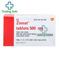 Thuốc Zinnat 500Mg - Hộp 1 vỉ x 10 viên