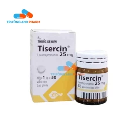 Thuốc Tisercin 25Mg - Hộp 1 chai 50 viên