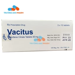 Thuốc Vacitus 50Mg - Hộp 3 vỉ x 10 viên