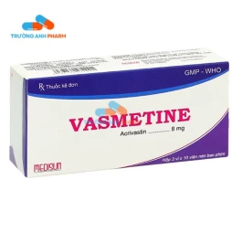 Thuốc Vasmetine 8Mg - Hộp 3 vỉ x 10 viên nén bao phim