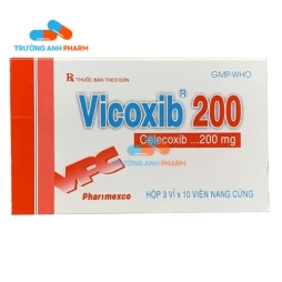 Thuốc Vicoxib 200 Mg - Hộp 3 vỉ x 10 viên nang