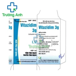 Vitazidim 3g - Thuốc tiêm điều trị nhiễm khuẩn hiệu quả của VCP