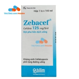Thuốc Zebacef 125Mg/5Ml -   Hộp 1 lọ 100 ml