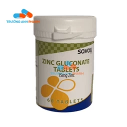 Savoy Zinc Gluconate Tablets - Hộp 1 lọ 60 viên