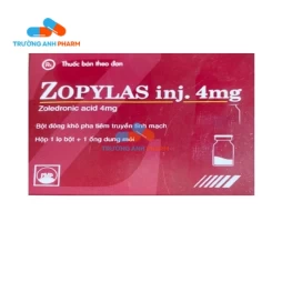Zopylas inj. 4mg Pymepharco (bột tiêm) - Thuốc điều trị các triệu chứng xương ở bệnh nhân ung thư xương