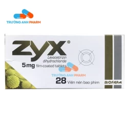 Thuốc Zyx 5Mg - Hộp 4 vỉ x 7 viên